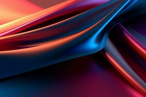 Dynamic Colored Lines Gradient Abstract Background generative AI photo