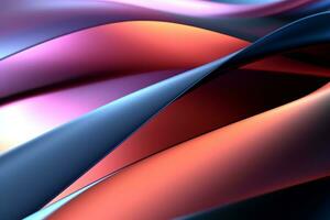 Dynamic Colored Lines Gradient Abstract Background generative AI photo