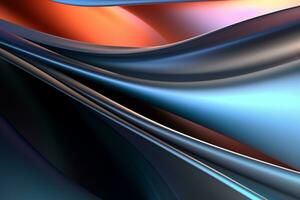 Dynamic Colored Lines Gradient Abstract Background generative AI photo