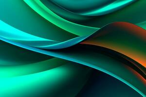 Dynamic Colored Lines Gradient Abstract Background generative AI photo