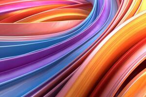 Dynamic Colored Lines Gradient Abstract Background generative AI photo