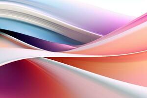 Dynamic Colored Lines Gradient Abstract Background generative AI photo