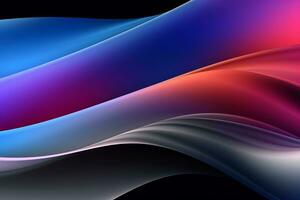 Dynamic Colored Lines Gradient Abstract Background generative AI photo