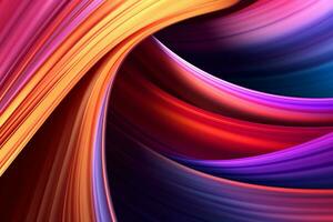 Dynamic Colored Lines Gradient Abstract Background generative AI photo