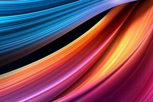 Dynamic Colored Lines Gradient Abstract Background generative AI photo