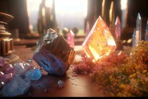 Enchanting Magic Realism 3D Render Background generative AI photo