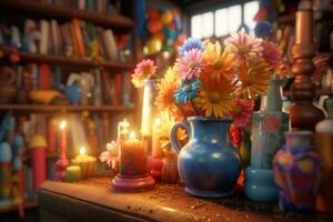 Enchanting Magic Realism 3D Render Background generative AI photo