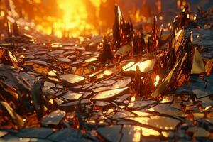Enchanting Magic Realism 3D Render Background generative AI photo