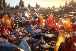 Enchanting Magic Realism 3D Render Background generative AI photo