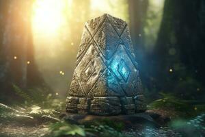 Enchanting Magic Realism 3D Render Background generative AI photo