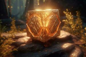 Enchanting Magic Realism 3D Render Background generative AI photo