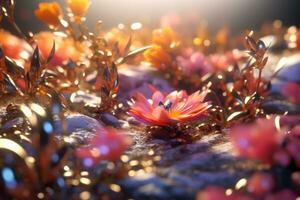 Enchanting Magic Realism 3D Render Background generative AI photo