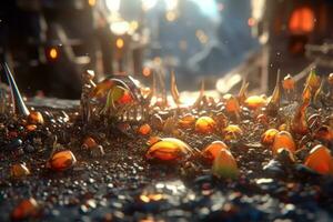 Enchanting Magic Realism 3D Render Background generative AI photo