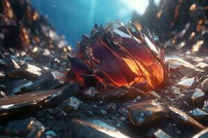 Enchanting Magic Realism 3D Render Background generative AI photo