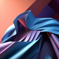 Fashion and Fabric Theme 3D Abstract Background generative AI photo