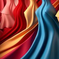 Fashion and Fabric Theme 3D Abstract Background generative AI photo