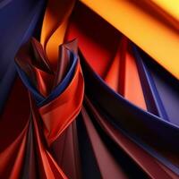 Fashion and Fabric Theme 3D Abstract Background generative AI photo