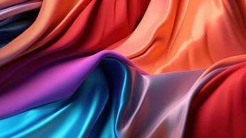 Fashion and Fabric Theme 3D Abstract Background generative AI photo