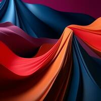 Fashion and Fabric Theme 3D Abstract Background generative AI photo