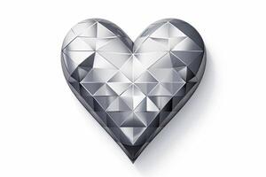 Diverse and Unique Minimalistic Sleek and Defined Heart Design Graphic generative AI photo