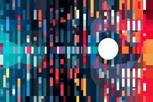 Modern Tech Encrypted Data Theme Background generative AI photo