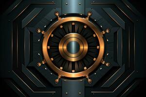 Modern Tech Encrypted Data Theme Background generative AI photo