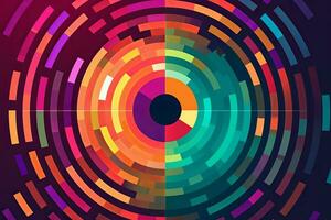 Modern Tech Encrypted Data Theme Background generative AI photo