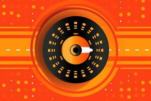 Modern Tech Encrypted Data Theme Background generative AI photo