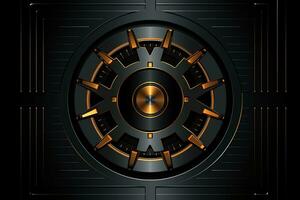 Modern Tech Encrypted Data Theme Background generative AI photo