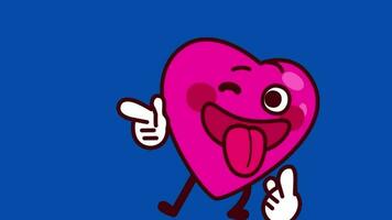 funny heart animated , valentine day video