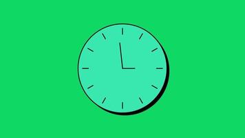 animated 2d clock video