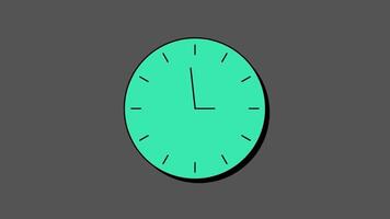 animated 2d clock video