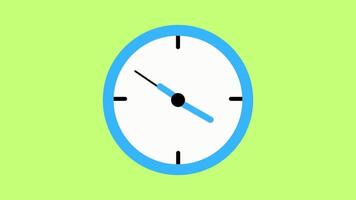 animated 2d clock video