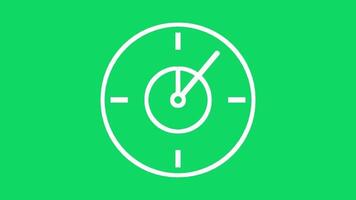 animated 2d clock video