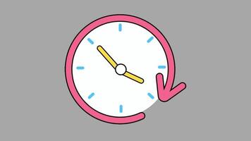 animated clock 2d video