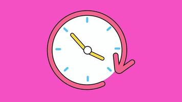 animated clock 2d video