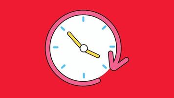 animated clock 2d video