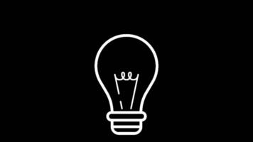Light bulb 2d video