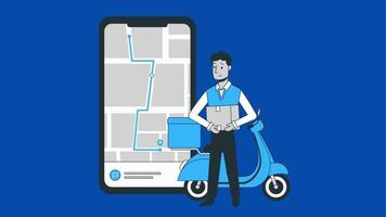 delivery app man video