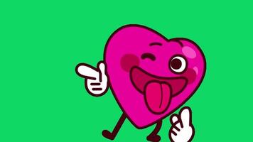 funny heart animated , valentine day video