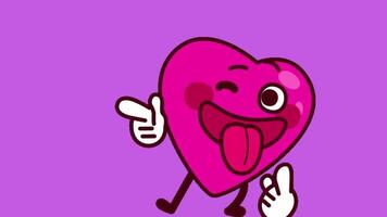 funny heart animated , valentine day video