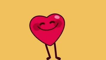funny heart animated , valentine day video
