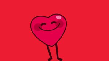 funny heart animated , valentine day video