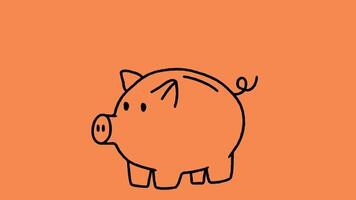 Schwein sicher Geld 2d video