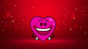 komisch Herz animiert , Valentinstag Tag video