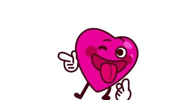 funny heart animated , valentine day video