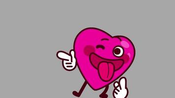 funny heart animated , valentine day video