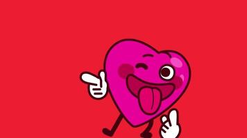 funny heart animated , valentine day video