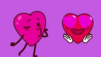rolig hjärta animerad , valentine dag video