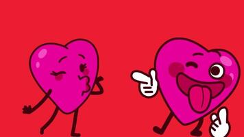 funny heart animated , valentine day video